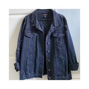 Black jean jacket